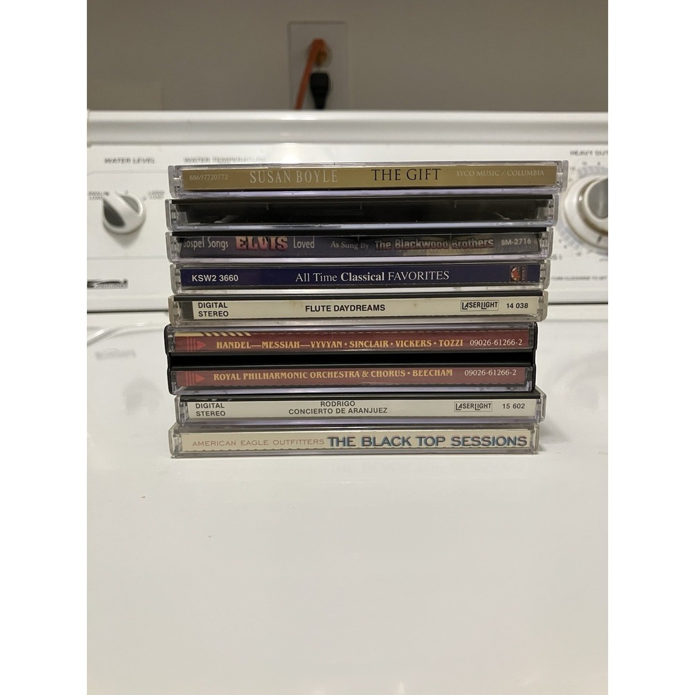 Random lot of 8 cds Elvis, Religion, Classical, Susan Boyle, Movies, Cinema